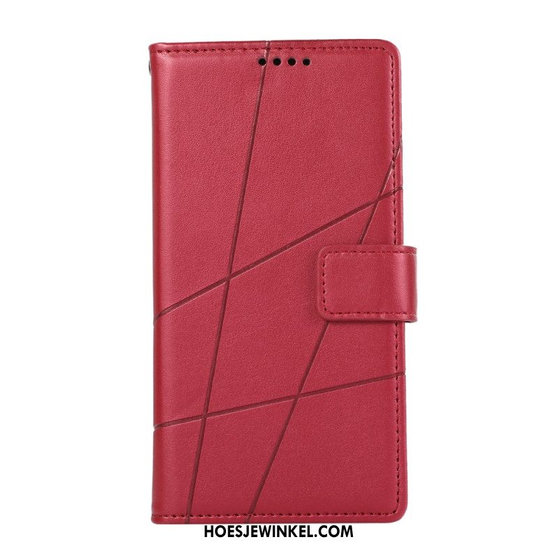 Folio-hoesje Xiaomi Redmi Note 13 4g Telefoonhoesje Afdrukregels