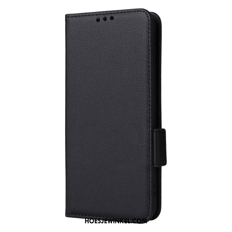 Folio-hoesje Xiaomi Redmi Note 13 4g Telefoonhoesje Leren Stijl Met Riem