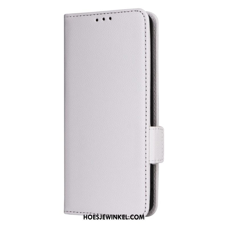 Folio-hoesje Xiaomi Redmi Note 13 4g Telefoonhoesje Leren Stijl Met Riem