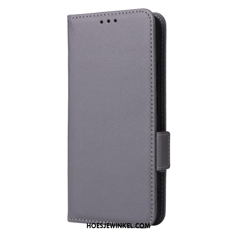 Folio-hoesje Xiaomi Redmi Note 13 4g Telefoonhoesje Leren Stijl Met Riem