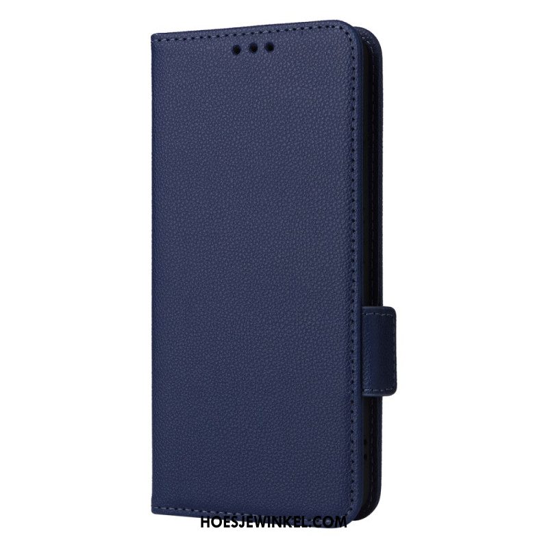 Folio-hoesje Xiaomi Redmi Note 13 4g Telefoonhoesje Leren Stijl Met Riem