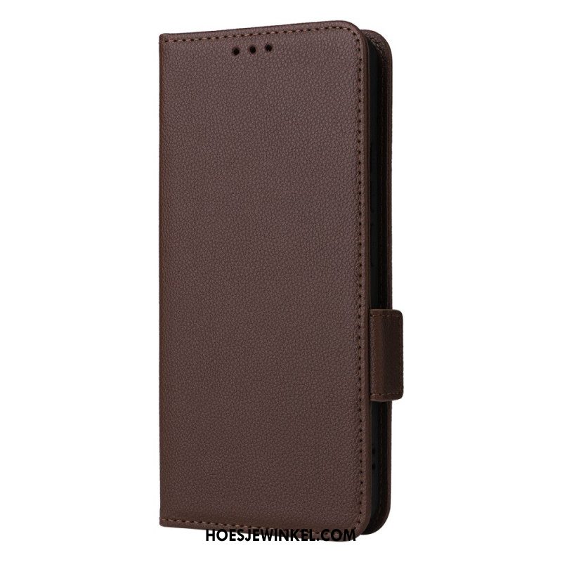 Folio-hoesje Xiaomi Redmi Note 13 4g Telefoonhoesje Leren Stijl Met Riem