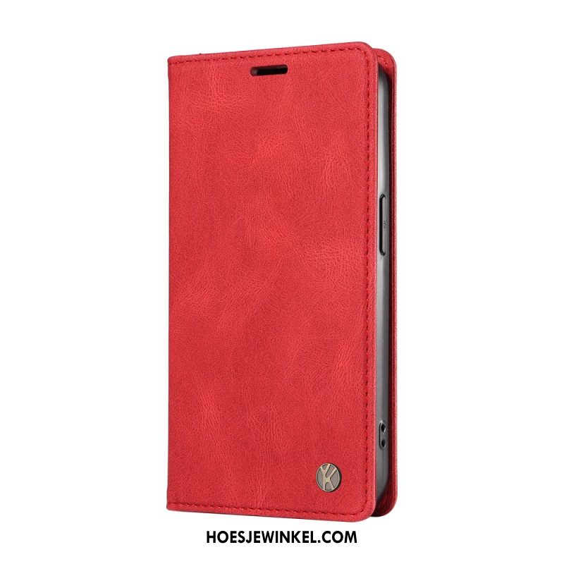 Folio-hoesje Xiaomi Redmi Note 13 4g Yikatu Suède-effect