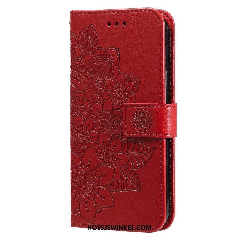 Folio-hoesje Xiaomi Redmi Note 13 5g Bloemenprint Met Riempje