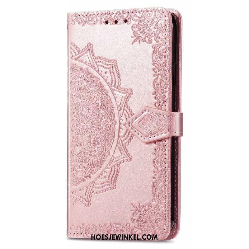 Folio-hoesje Xiaomi Redmi Note 13 5g Telefoonhoesje Barok Mandala Met Riempje