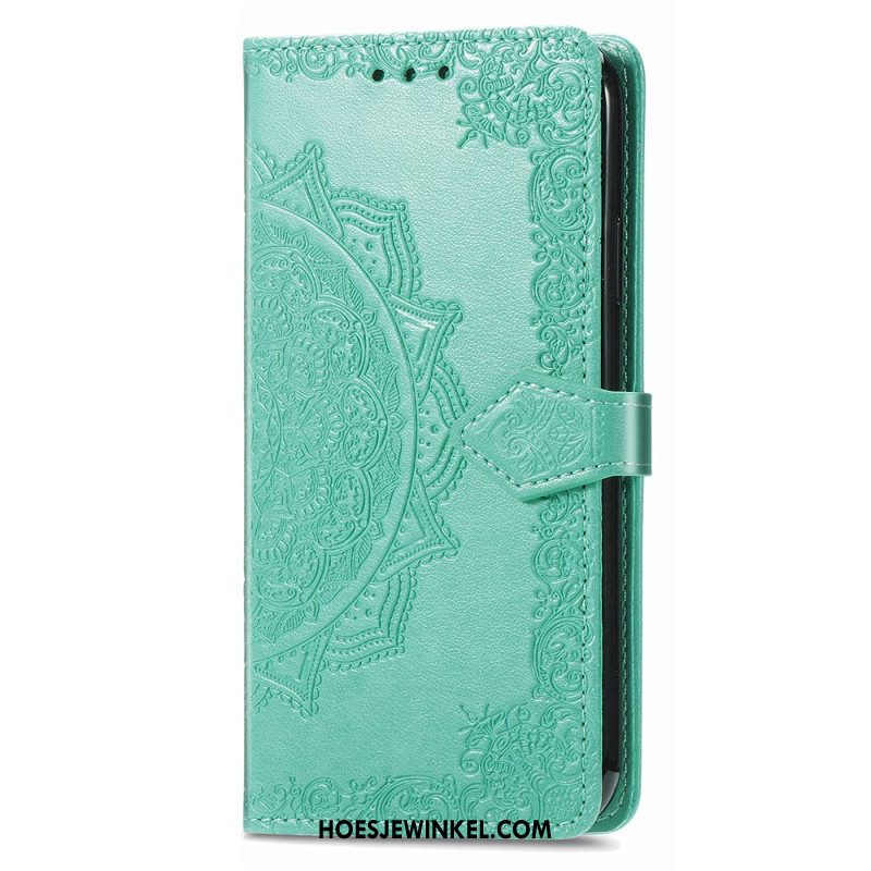 Folio-hoesje Xiaomi Redmi Note 13 5g Telefoonhoesje Barok Mandala Met Riempje