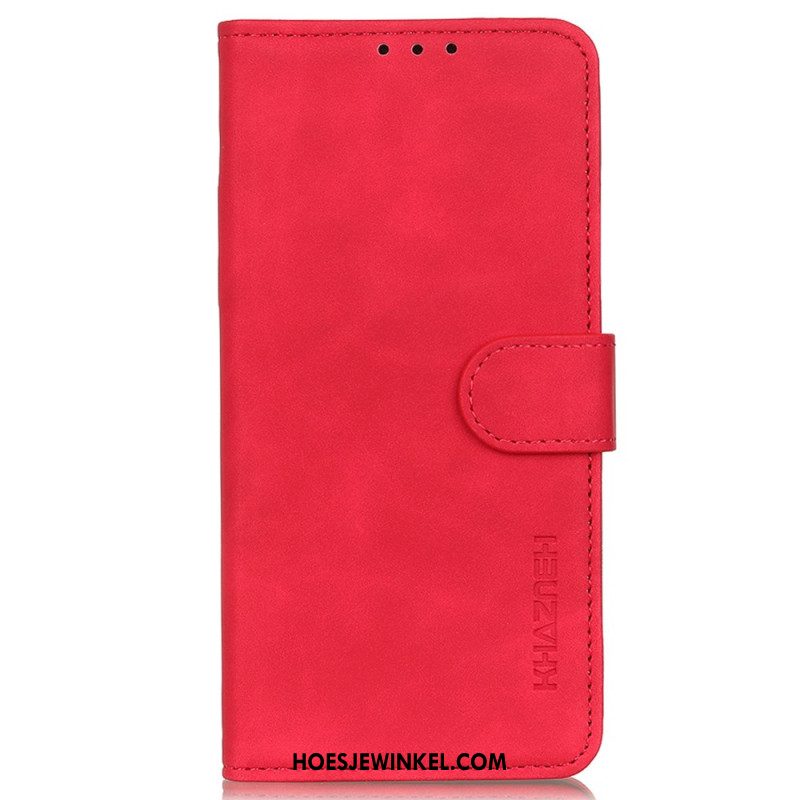 Folio-hoesje Xiaomi Redmi Note 13 5g Telefoonhoesje Khazneh Ledereffect