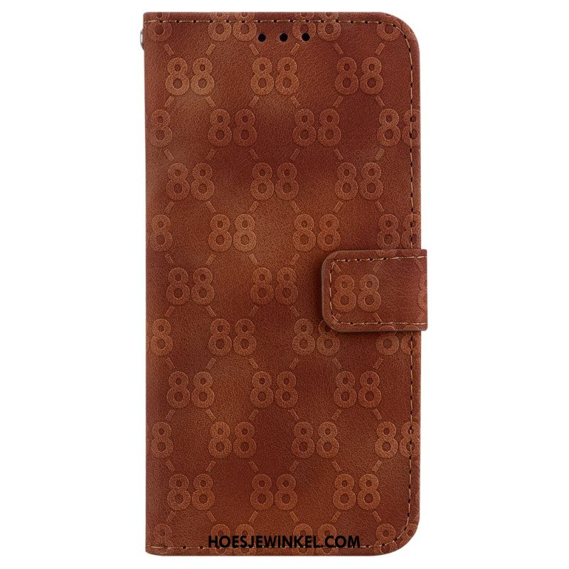 Folio-hoesje Xiaomi Redmi Note 13 5g Telefoonhoesje Uitvoering 88 Met Riem