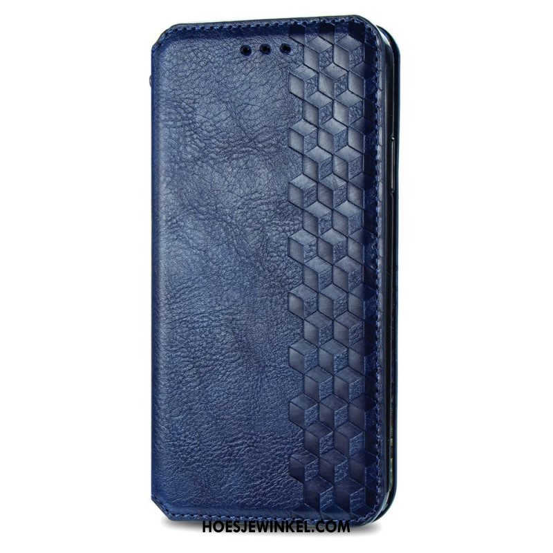 Folio-hoesje Xiaomi Redmi Note 13 5g Vintage Diamanten Met Leereffect Bescherming Hoesje