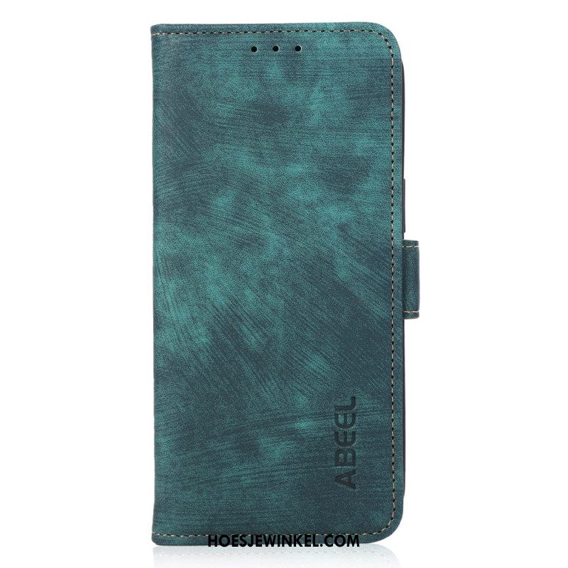 Folio-hoesje Xiaomi Redmi Note 13 Pro 4g Abeel Vintage Lederen Stijl