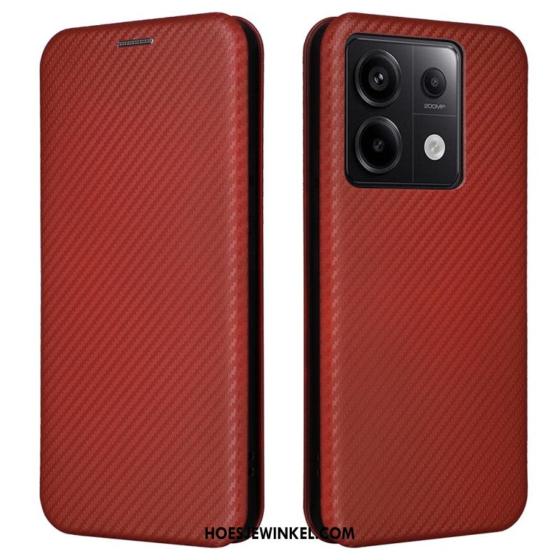 Folio-hoesje Xiaomi Redmi Note 13 Pro 5g Koolstofvezel