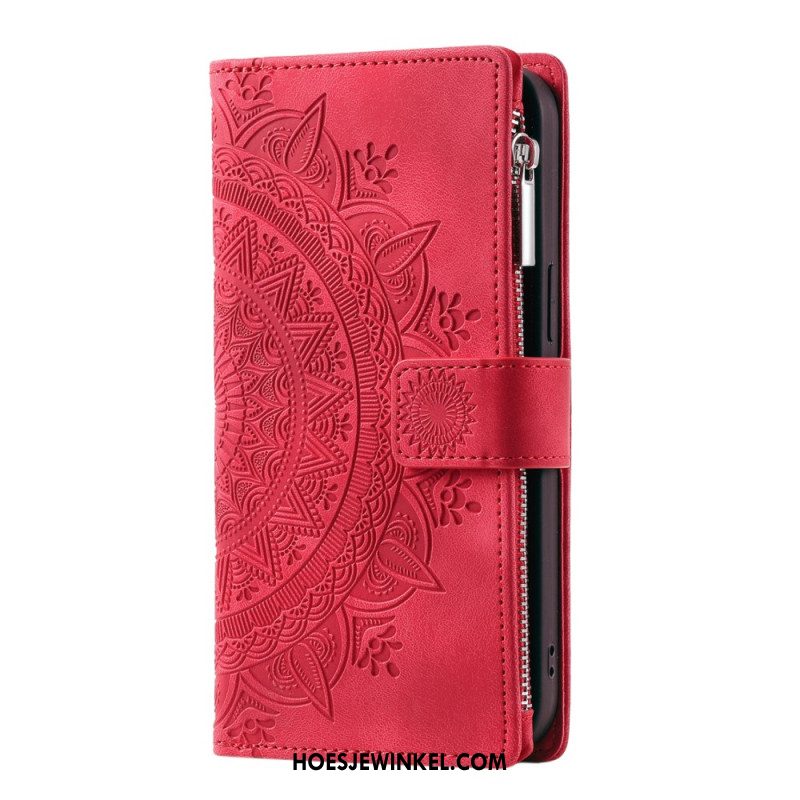 Folio-hoesje Xiaomi Redmi Note 13 Pro 5g Telefoonhoesje Portemonnee Met Mandala-band