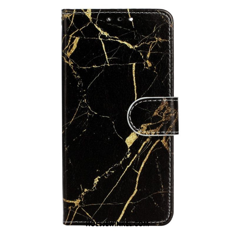 Folio-hoesje voor Moto G73 5G Marmer