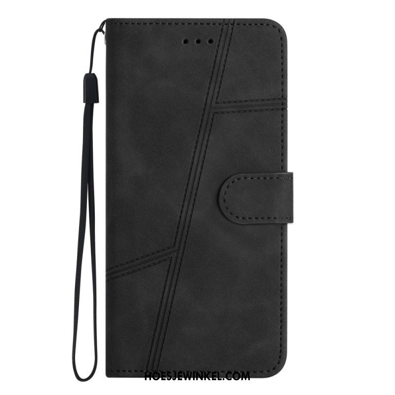 Folio-hoesje voor Moto G73 5G Met Ketting Lanyard-lijnen