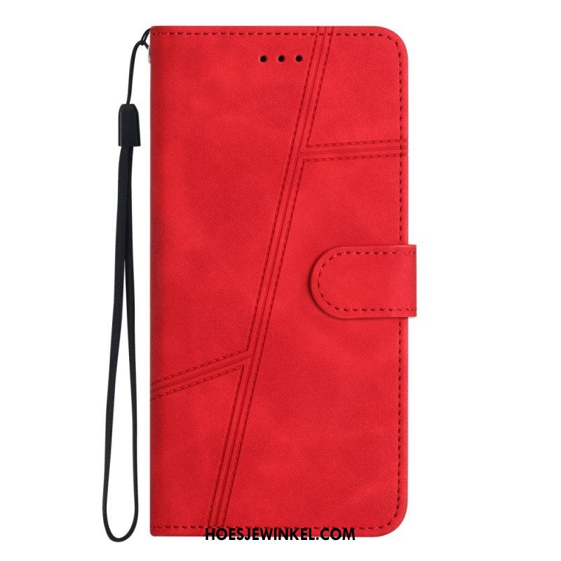 Folio-hoesje voor Moto G73 5G Met Ketting Lanyard-lijnen