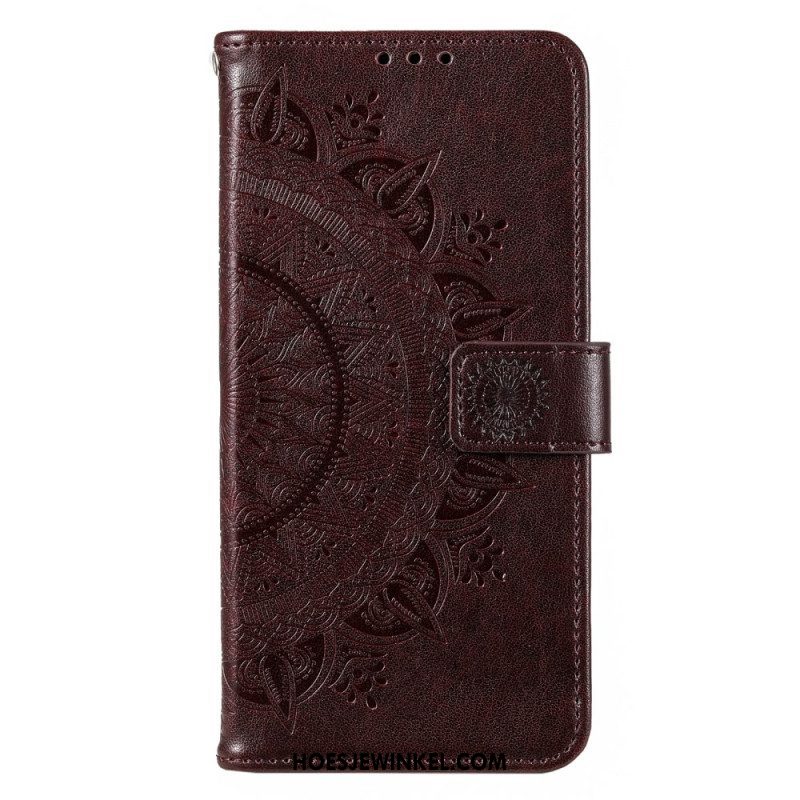 Folio-hoesje voor Moto G73 5G Zon Mandala