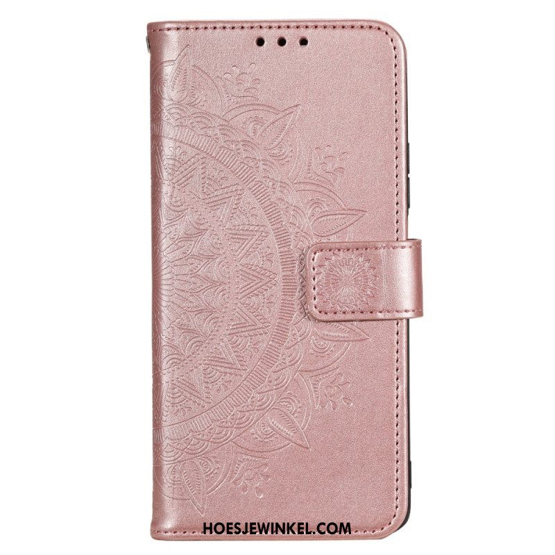 Folio-hoesje voor Moto G73 5G Zon Mandala