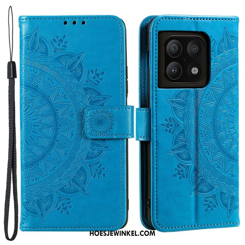 Folio-hoesje voor OnePlus 10 Pro 5G Zon Mandala