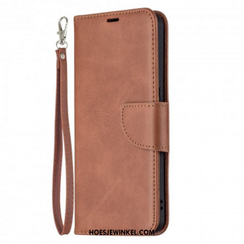 Folio-hoesje voor Oppo Reno 6 5G Flip Case Gladde Flap Schuin