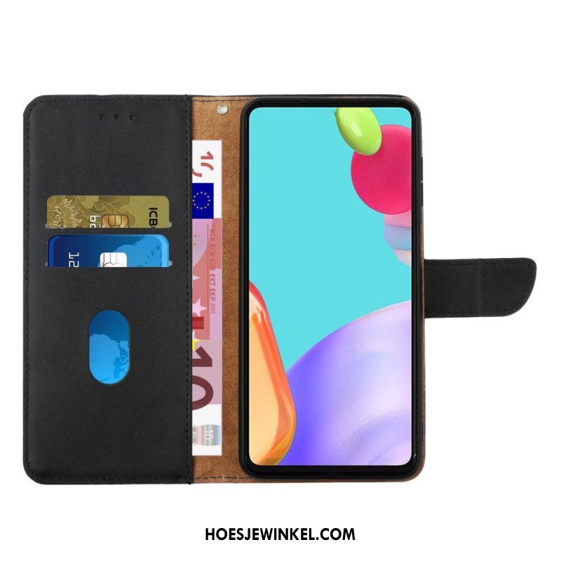 Folio-hoesje voor Oppo Reno 7 Echt Nappaleer