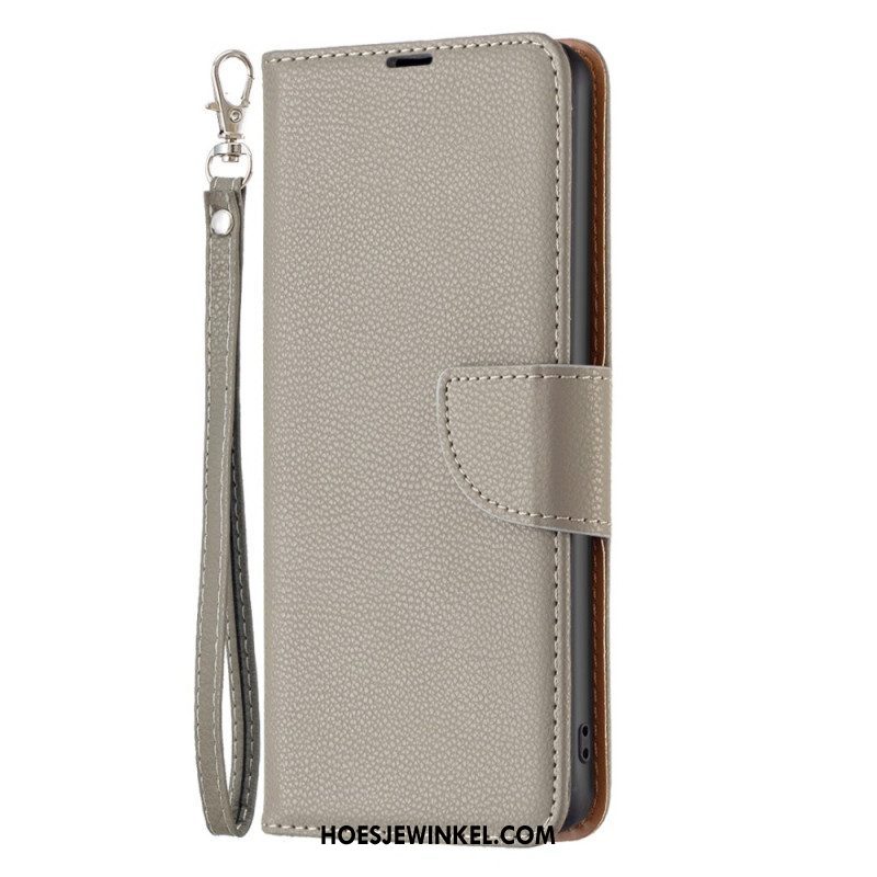 Folio-hoesje voor Samsung Galaxy A14 / A14 5G Met Ketting Schuine Riemsluiting