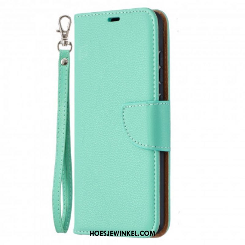 Folio-hoesje voor Samsung Galaxy A52 4G / A52 5G / A52s 5G Flip Case Lychee Rabat Schuin