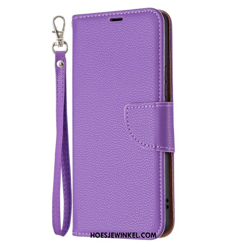 Folio-hoesje voor Samsung Galaxy A53 5G Lychee Schuine Sluiting