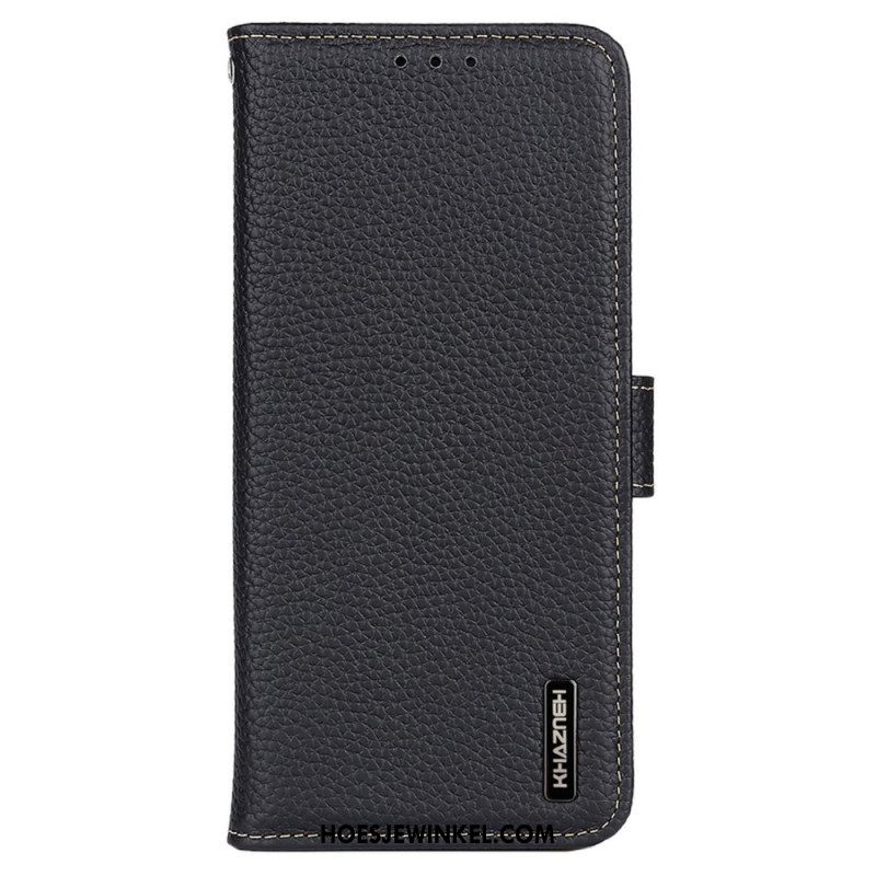 Folio-hoesje voor Samsung Galaxy M13 Khazneh Lychee Leer