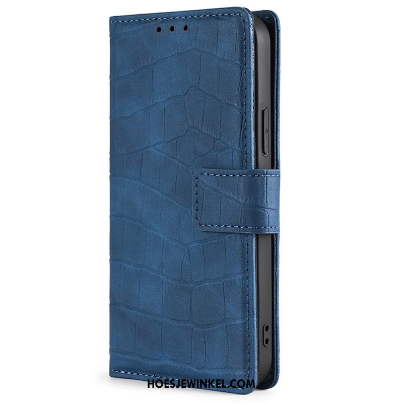 Folio-hoesje voor Samsung Galaxy M13 Krokodillenhuidstijl