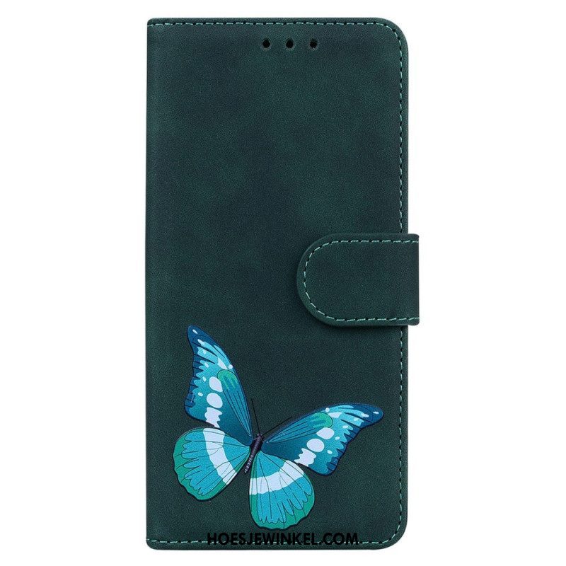 Folio-hoesje voor Samsung Galaxy M13 Vlinder