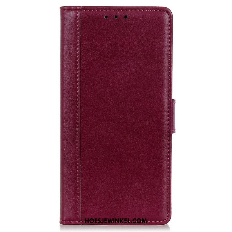 Folio-hoesje voor Samsung Galaxy M23 5G Leren Styling