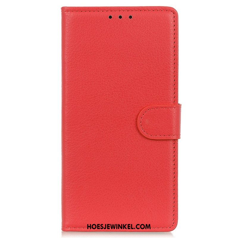 Folio-hoesje voor Samsung Galaxy M23 5G Traditionele Leerstijl