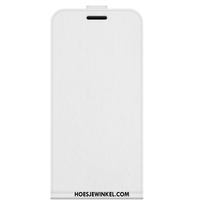 Folio-hoesje voor Samsung Galaxy M32 Flip Case Verticale Flap Met Leereffect