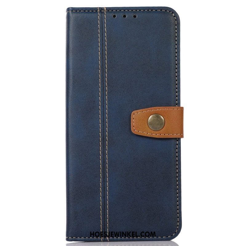 Folio-hoesje voor Samsung Galaxy M53 5G Vintage Riem