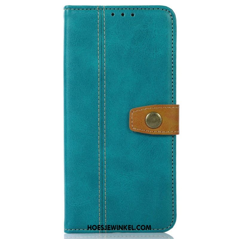 Folio-hoesje voor Samsung Galaxy M53 5G Vintage Riem