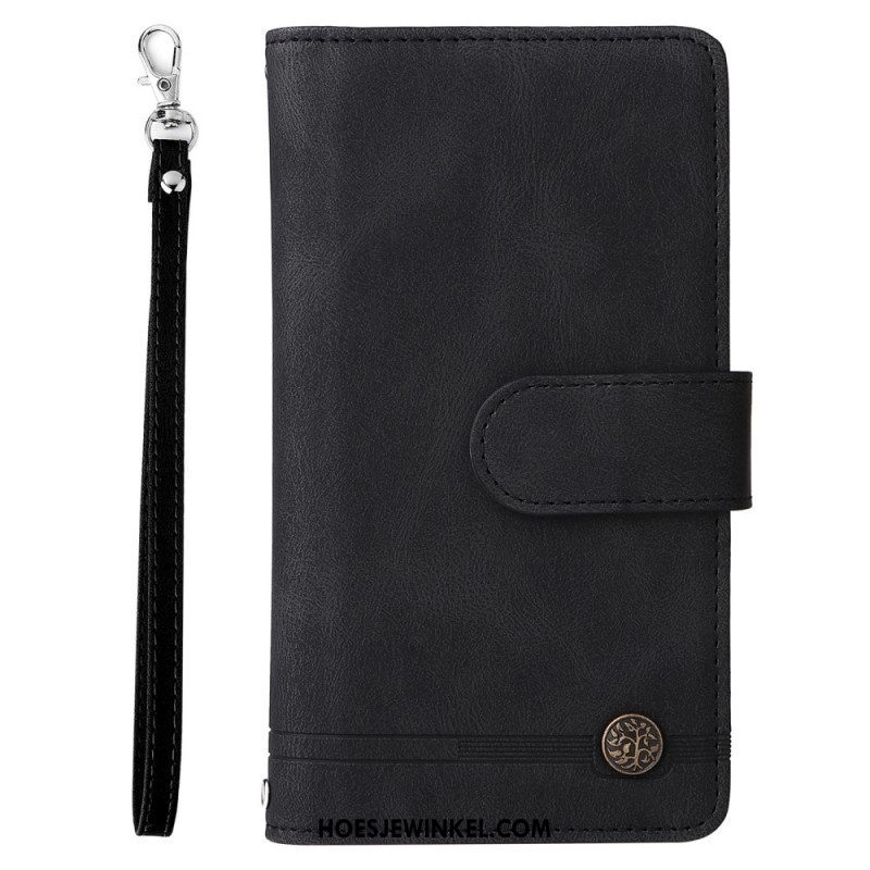 Folio-hoesje voor Samsung Galaxy S22 Ultra 5G Multifunctioneel Met Etui