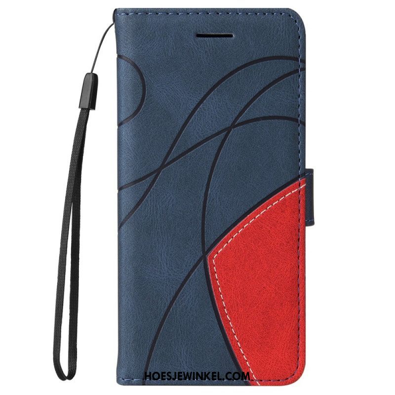 Folio-hoesje voor Samsung Galaxy S22 Ultra 5G Twee Toon