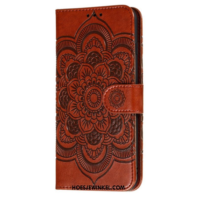 Folio-hoesje voor Samsung Galaxy S22 Ultra 5G Volledige Mandala