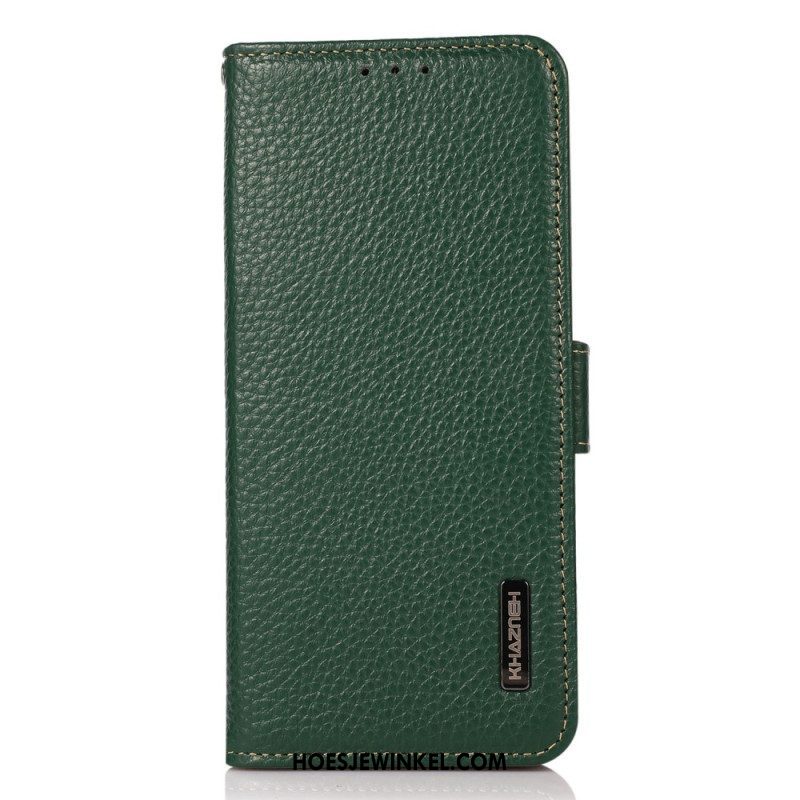 Folio-hoesje voor Samsung Galaxy S23 5G Lychee Leer Khazneh Rfid