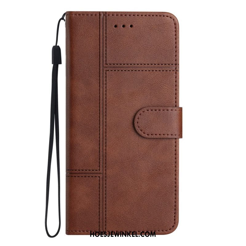 Folio-hoesje voor Samsung Galaxy S23 5G Met Ketting Zaken In Lanyard