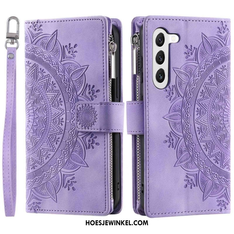 Folio-hoesje voor Samsung Galaxy S23 5G Multifunctionele Mandala