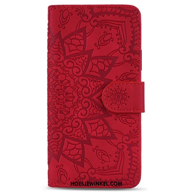 Folio-hoesje voor Samsung Galaxy S23 Plus 5G Met Ketting Stijlvolle Strappy Mandala