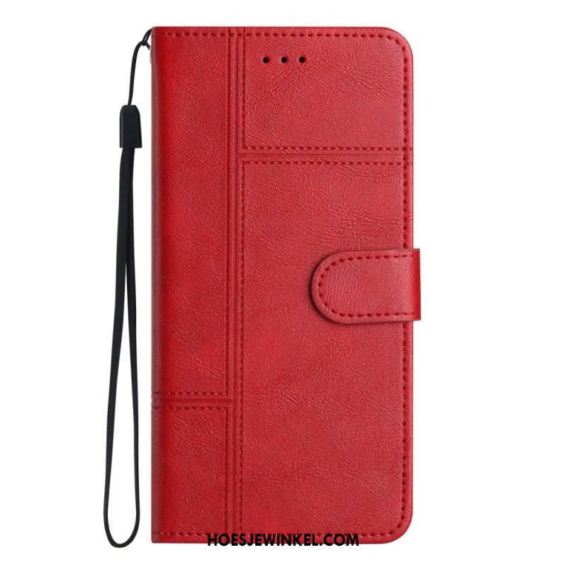 Folio-hoesje voor Samsung Galaxy S23 Plus 5G Met Ketting Zaken In Lanyard