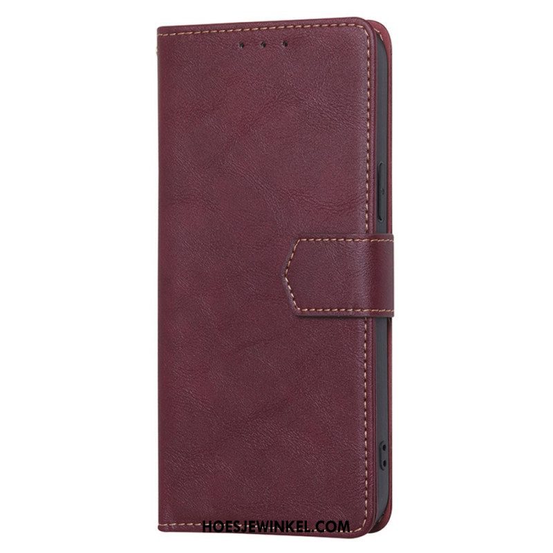 Folio-hoesje voor Samsung Galaxy S23 Ultra 5G Rfid In Vintage Lederen Stijl