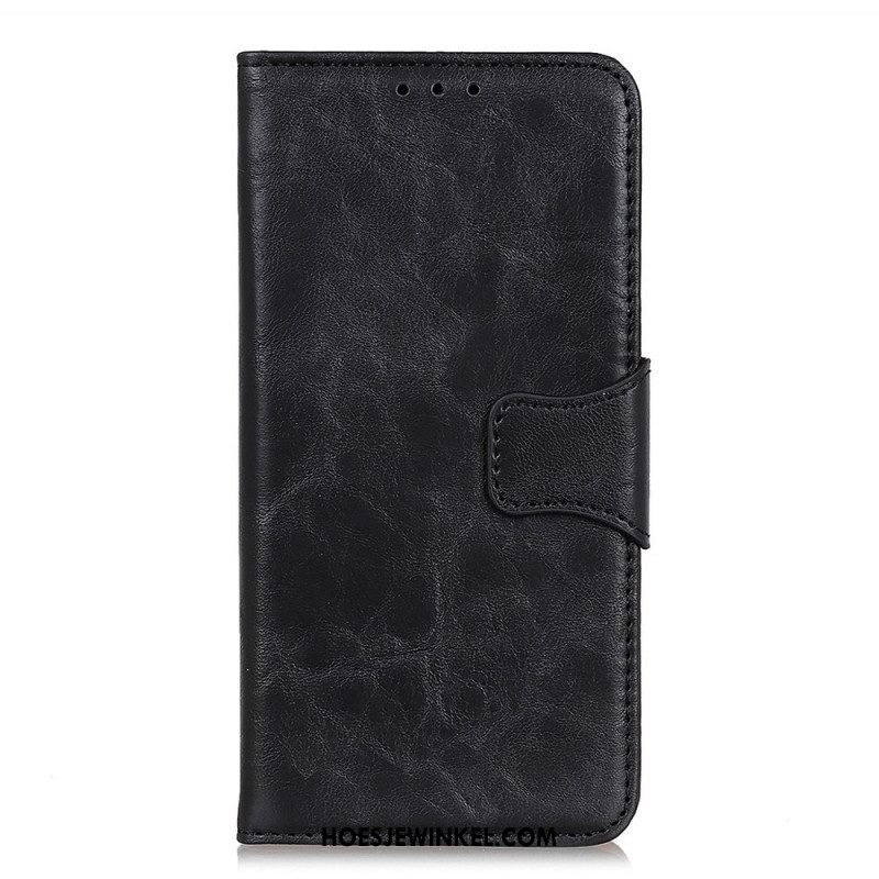 Folio-hoesje voor Sony Xperia 1 IV Gespleten Lederen Vintage Sluiting