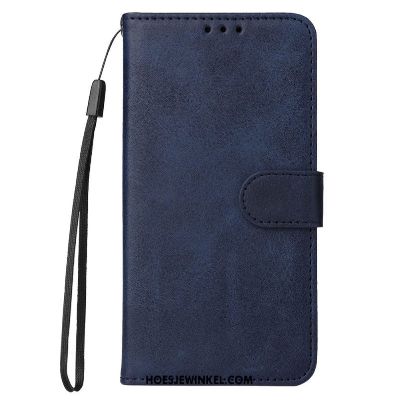 Folio-hoesje voor Xiaomi 12T / 12T Pro Kunstleer Met Riem