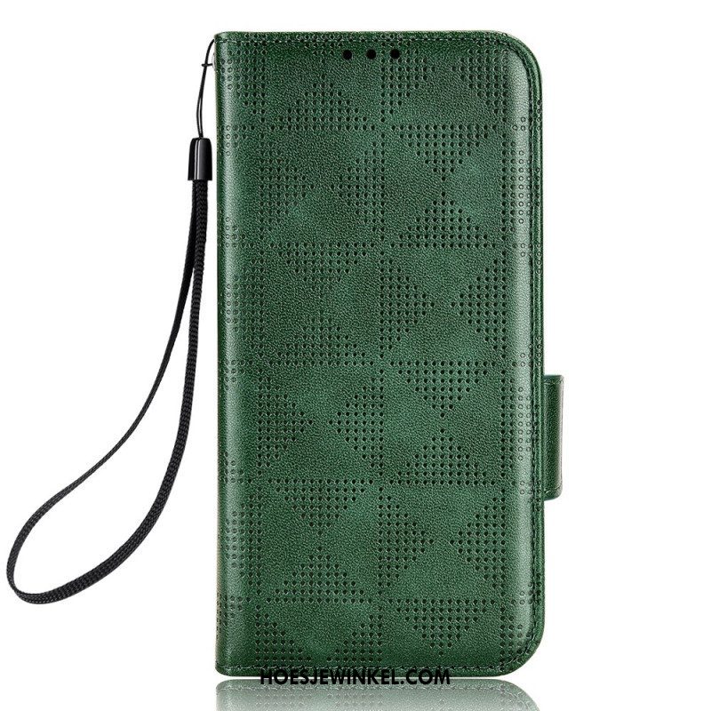 Folio-hoesje voor Xiaomi 13 Lite Driehoeken Met Lanyard