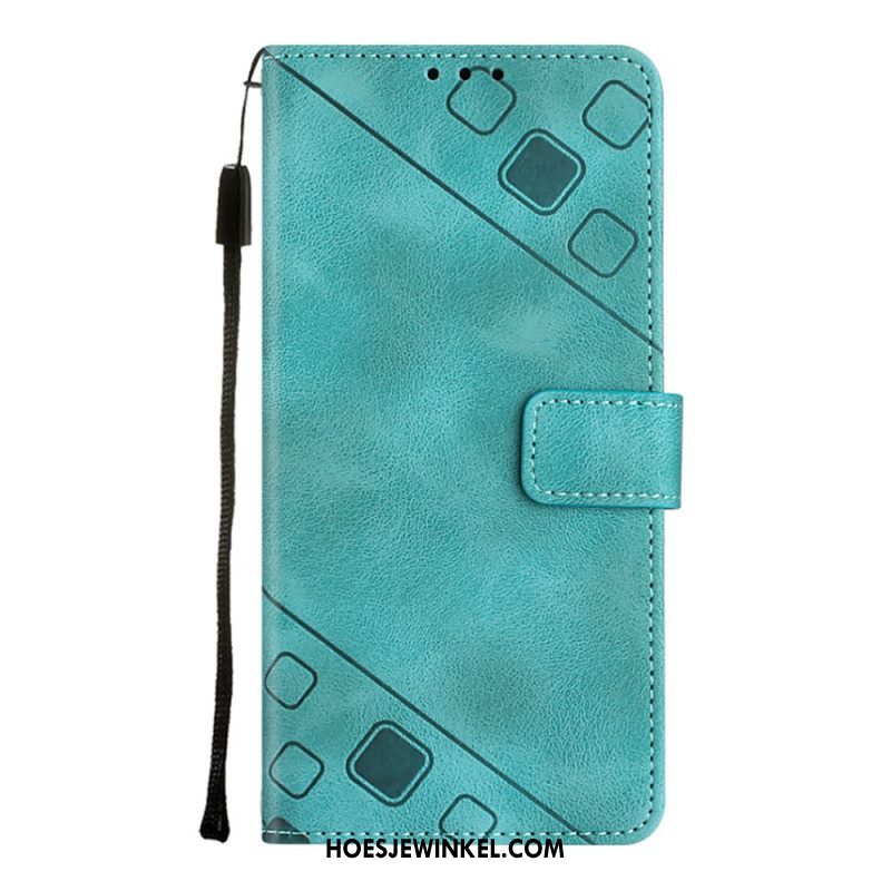 Folio-hoesje voor Xiaomi Redmi A1 Met Ketting Jaren 70-stijl Met Bandjes