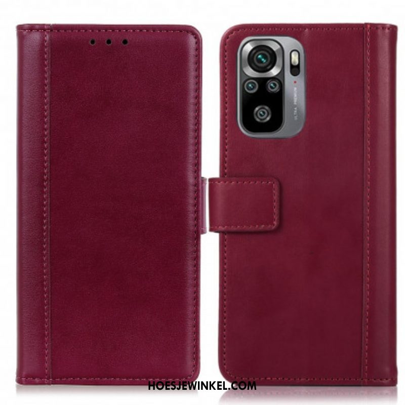 Folio-hoesje voor Xiaomi Redmi Note 10 / 10S Gespleten Leerstijl