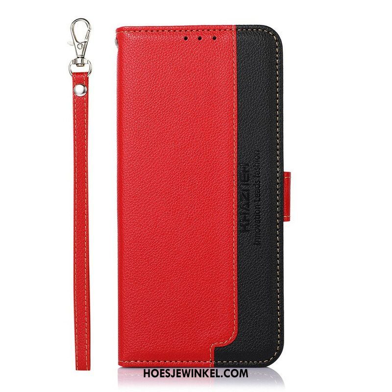 Folio-hoesje voor Xiaomi Redmi Note 10 / 10S Lychee-stijl Rfid Khazneh